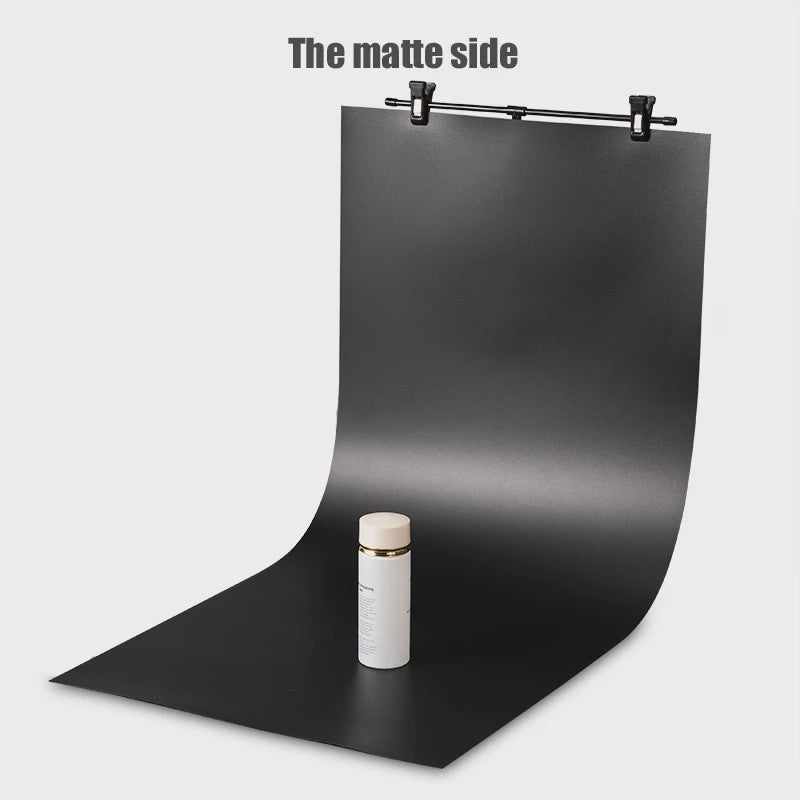 T-vormige Achtergrondstandaard (30cm) met PVC Backdrop voor Productfotografie