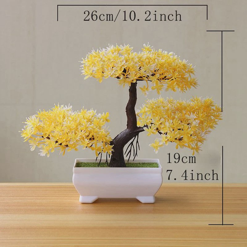 Kunst Bonsai Boom Potplant - Decoratieve Kunstplant voor Huis, Kantoor & Tuin