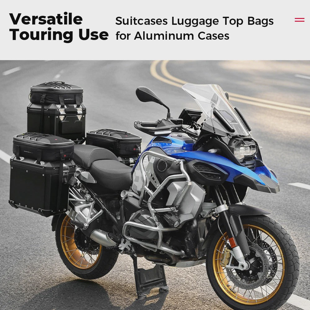 Motorfiets Topcase / Zijtas - 20L Uitbreidbaar - Waterdicht & Robuust