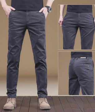 Herfst/Winter Heren Slim Fit Katoenen Broek - Casual & Zakelijk