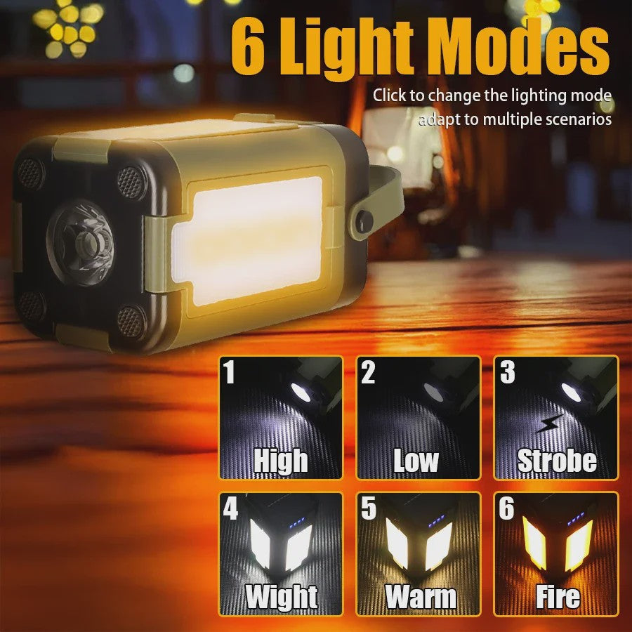 Oplaadbare Camping Lantaarn 15W LED Zaklamp met Magneet & Verstelbare Lampen