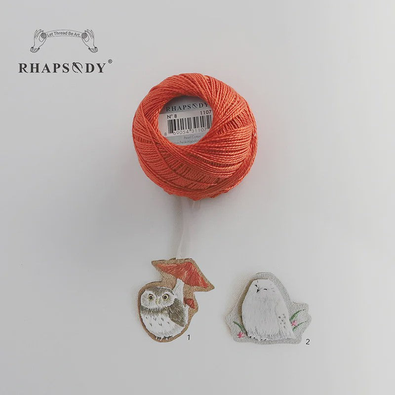 Rhapsody Pearl Cotton Garen Set - Maat 8 - 12 Bollen voor Haken, Borduren & Knutselen