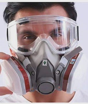 Professioneel Half-Face Stof- en Gasmasker met Verwisselbare Filters voor Schilderen en Spuiten