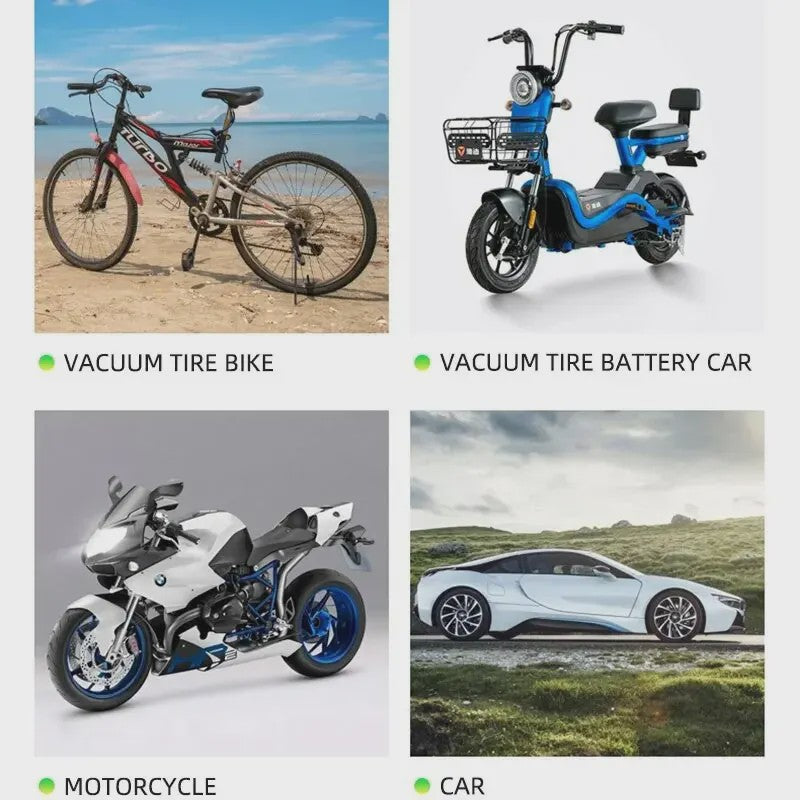 8x Lichtgevende Ventieldopjes voor Auto, Motor & Fiets - Nachtelijk Glow Effect