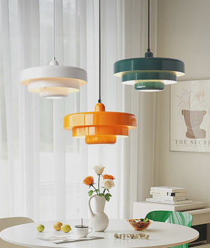 Retro Oranje Plafondlamp - Stijlvolle Hanglamp voor Eetkamer, Restaurant & Bar