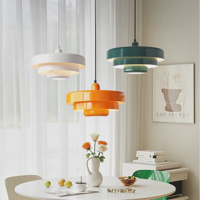 Retro Oranje Plafondlamp - Stijlvolle Hanglamp voor Eetkamer, Restaurant & Bar