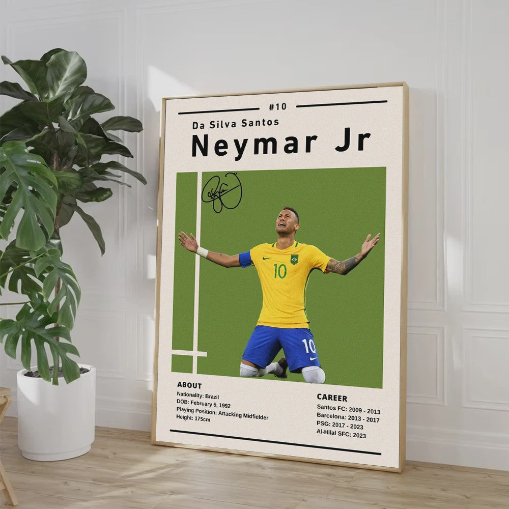 Cristiano Ronaldo Poster - Voetbal Ster Canvas Schilderij voor Jongenskamer