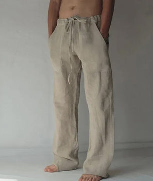 Linnen Heren Broek - Ademend & Comfortabel Zomerbroek met Elastische Taille