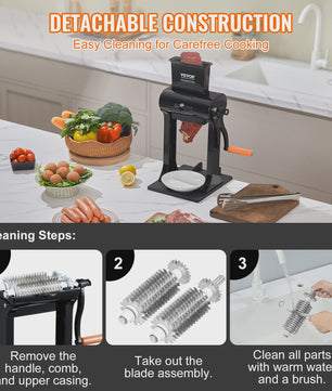 Professionele Vleesvermalser - Heavy Duty RVS Handmatige Keukenmachine