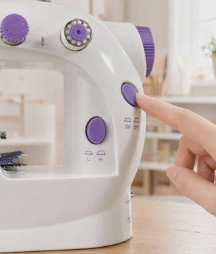 Draagbare Elektrische Naaimachine - 12 Steken, AC/Batterij, 32-delige Accessoireset - Ideaal voor Beginners & DIY