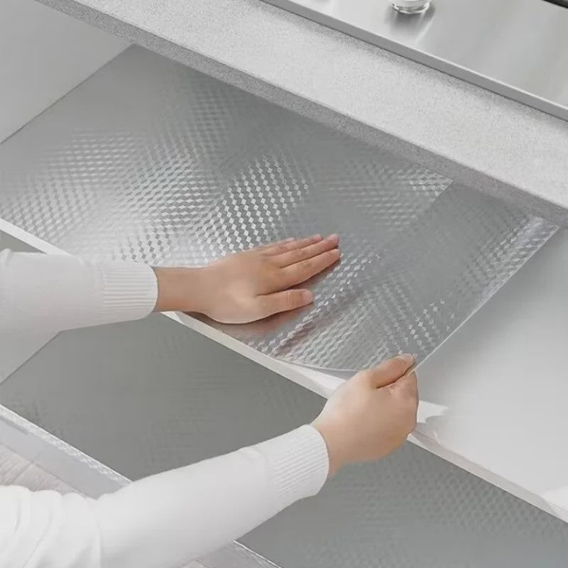 Keuken Sticker - Hittebestendig, Waterdicht & Oliebestendig - Aluminium Folie Look