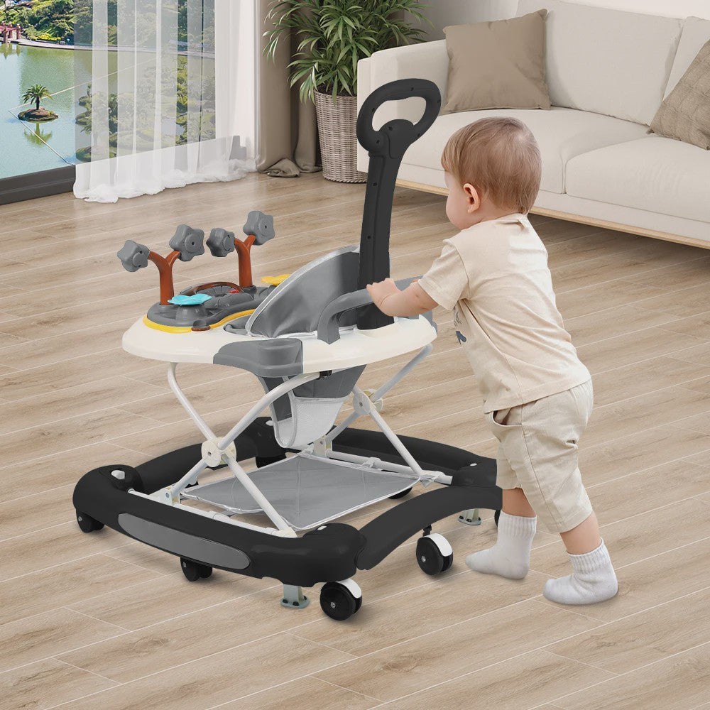 Baby Activity Walker met Speelboog - In Hoogte Verstelbaar - Vanaf 6 Maanden