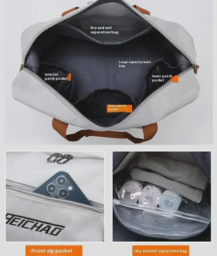 Grote Reistas Sporttas Duffle Bag - Waterafstotend, Schoenenvak, Ideaal voor Reizen & Fitness