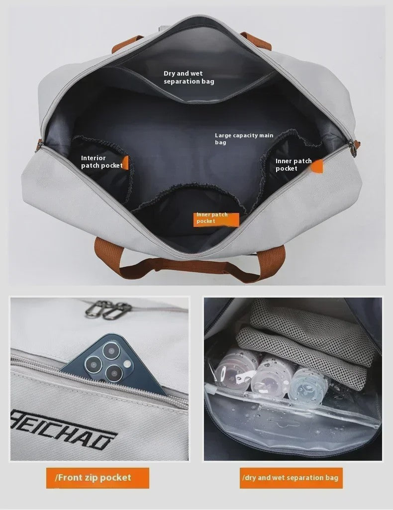 Grote Reistas Sporttas Duffle Bag - Waterafstotend, Schoenenvak, Ideaal voor Reizen & Fitness