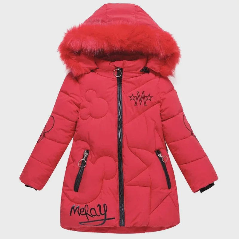 Warme Winterjas Meisjes met Capuchon - Dik & Waterdicht - 3-12 Jaar