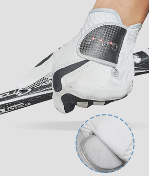 GVOVLVF Golfhandschoen Heren - Verbeterde Grip, Ademend & Comfortabel - Blauw/Wit