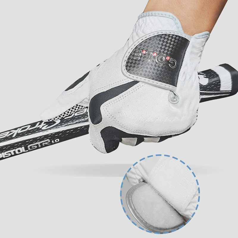 GVOVLVF Golfhandschoen Heren - Verbeterde Grip, Ademend & Comfortabel - Blauw/Wit