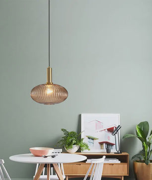 Glazen Hanglamp Smoke Grey E27 - Sfeervolle Verlichting voor Keuken, Eetkamer & Woonkamer