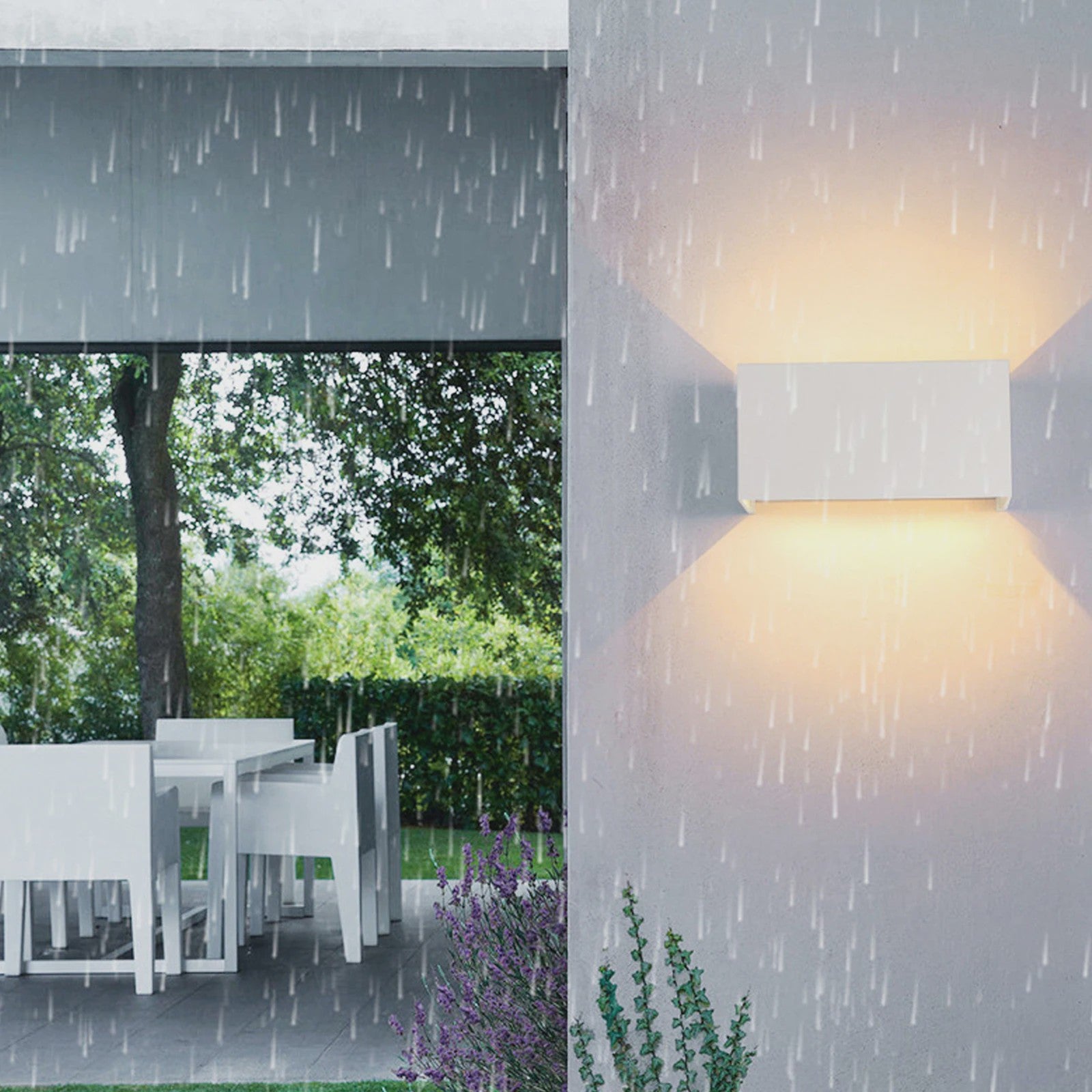 Moderne LED Wandlamp IP65 Waterdicht - Binnen & Buiten - Zwart/Wit