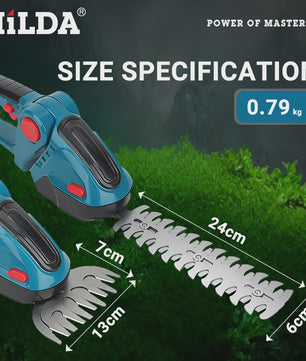 HILDA 2-in-1 Snoeischaar & Grasmaaier - Draadloos, Makita 18V Compatibel