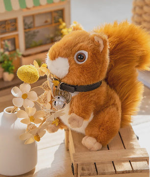 Schattige Eekhoorn Pluche Knuffel - Zacht en Realistisch Speelgoed Cadeau voor Kinderen