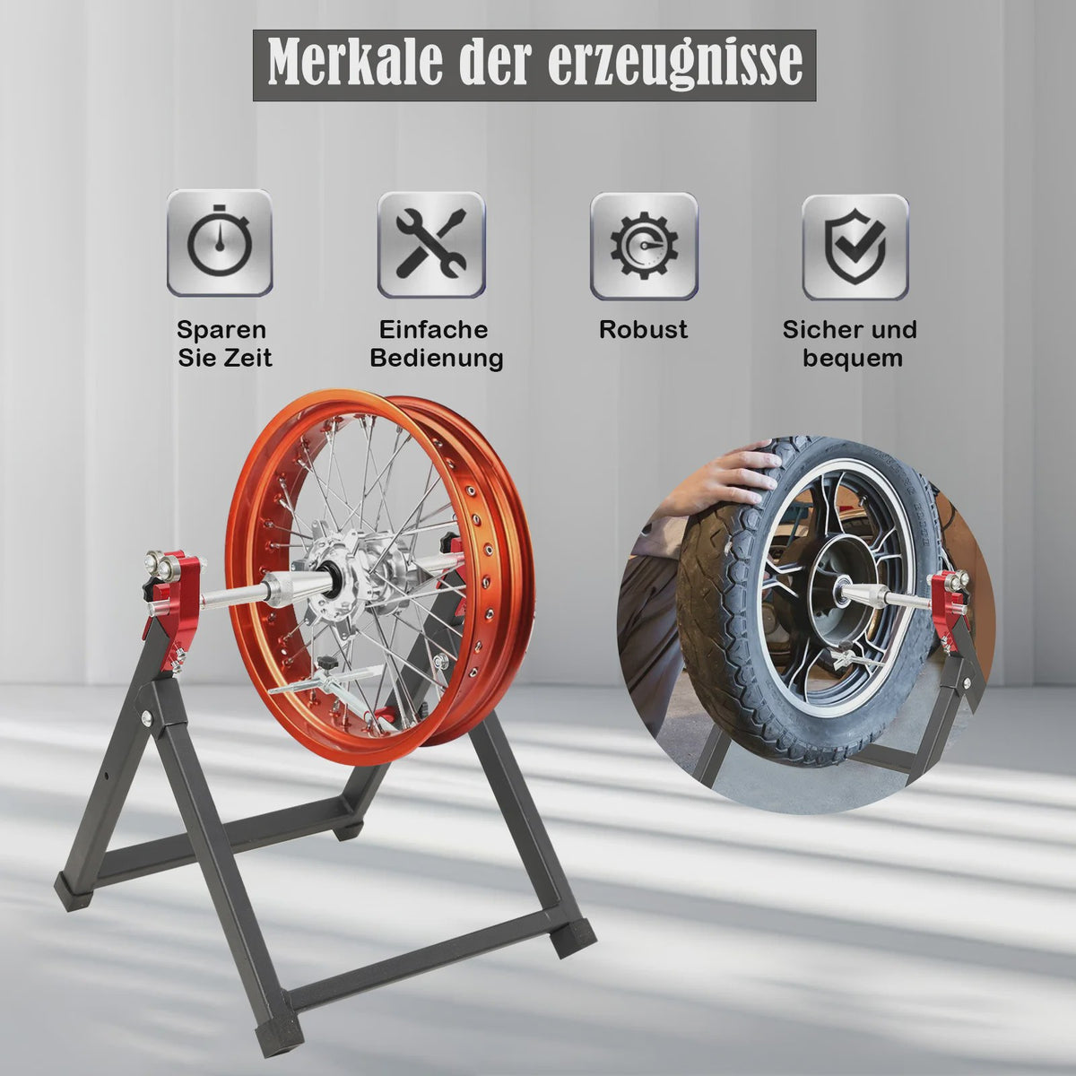 Opvouwbare Motor Wielbalanceerstandaard - Draagbaar en Verstelbaar