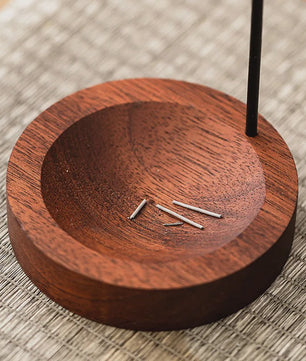 Stijlvolle Houten Wierookhouder met Anti-As Ontwerp