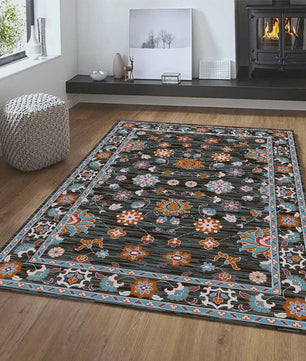 VIKAMA Retro Vloerkleed - Perzisch, Marokkaans & Turks Design voor Woonkamer, Slaapkamer & Zithoek