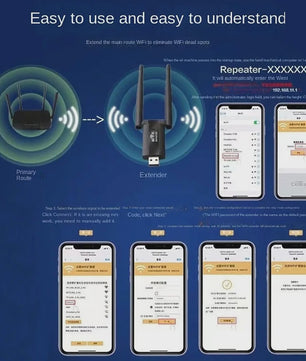 300Mbps Draadloze WiFi Repeater & Extender met USB - Vergroot je Wi-Fi Signaal