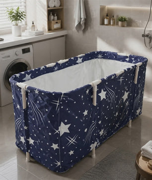 Opvouwbaar Bad voor Volwassenen - Draagbaar Home Spa Bad met Pomp & Kussen - 120cm