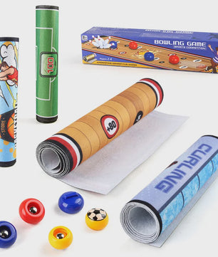 Interactieve Spelmat: Bowling, Curling & Voetbal - Plezier voor het Hele Gezin!