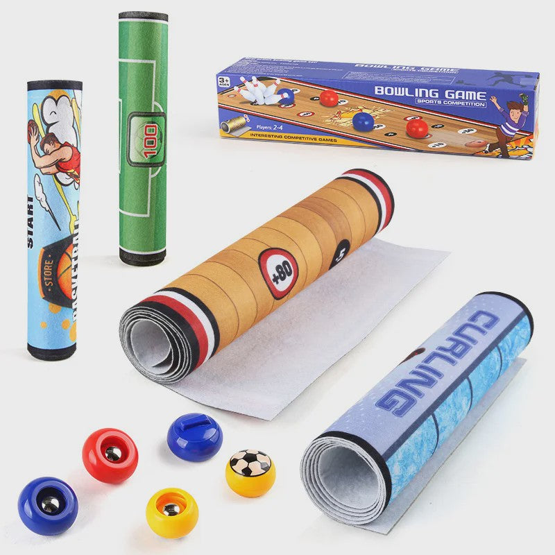 Interactieve Spelmat: Bowling, Curling & Voetbal - Plezier voor het Hele Gezin!
