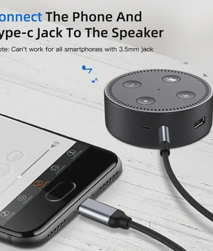 USB-C naar 3.5mm Jack Audio Kabel - Aux Adapter voor Telefoon, Auto & Speaker