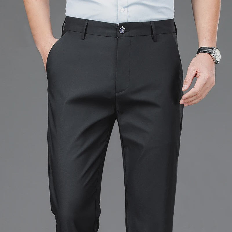 Heren Smart Casual Broek - Stretchy & Sneldrogend voor Lente/Herfst