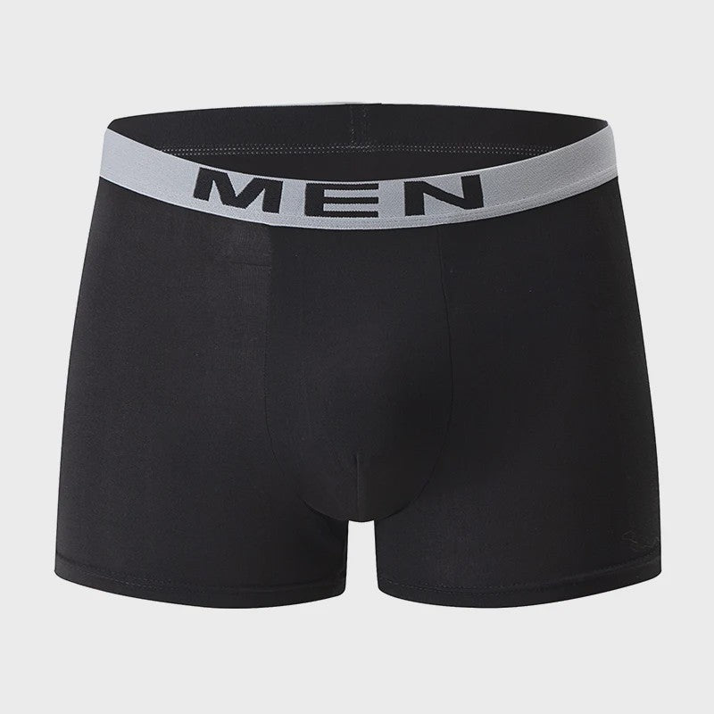 Herenshorts Boxer Briefs 4-Pack - Zwart, Blauw, Grijs - Polyester/Spandex