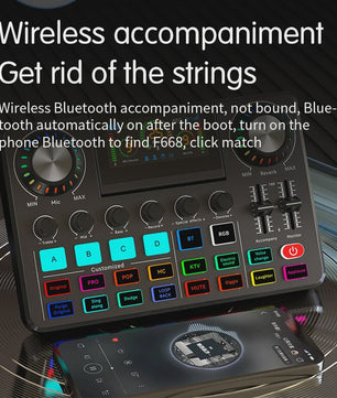 Live Sound Card YAMNWEO: Professionele Audio Mixer voor Streaming, Podcasting & Karaoke