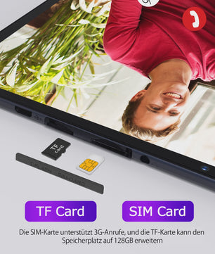 PRITOM 10 Inch Android 13 Tablet PC met SIM-slot, 64GB Opslag, Quad Core & WiFi