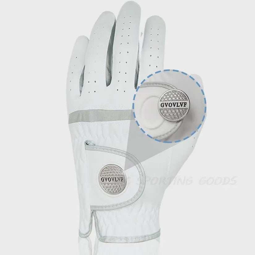 Heren Golfhandschoen met Magnetische Marker - Ademend Microvezel