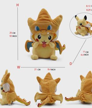 Pikachu, Eevee & Lucario Cosplay Pluche Speelgoed - 20-30CM Collectible Knuffel