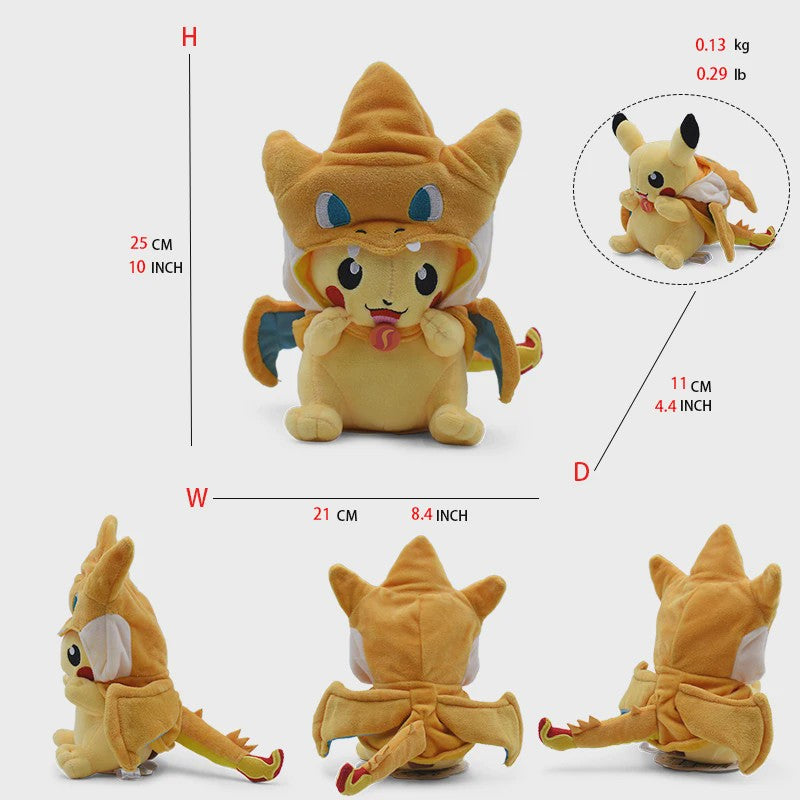 Pikachu, Eevee & Lucario Cosplay Pluche Speelgoed - 20-30CM Collectible Knuffel
