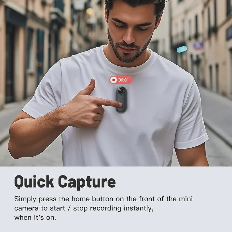 Mini Body Camera Full HD met WiFi - Draagbaar voor Motor, Fiets & Sportactie