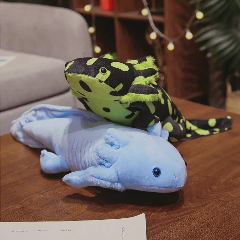 Knuffel Axolotl / Salamander Pluche Speelgoed (23cm/45cm) - Zacht Kussen & Sleutelhanger