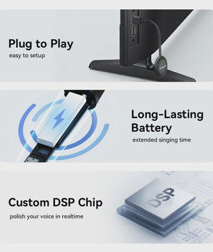Puremic Draadloze Karaoke Microfoon voor Samsung TV