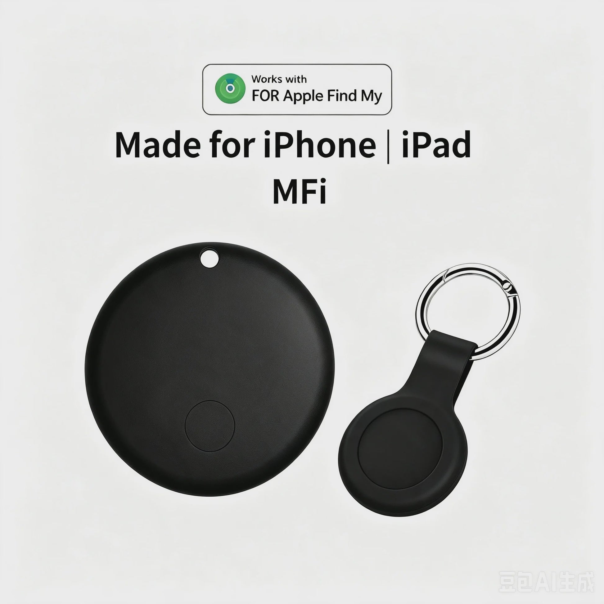 Bluetooth GPS Tracker Sleutelvinder - Compatibel met iPhone Find My App - Anti-verlies Alarm