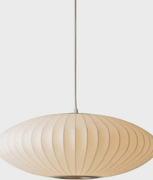 Moderne Witte Zijde Cocoon Plafondlamp - Ronde Bubble Hanglamp met E27 Fitting