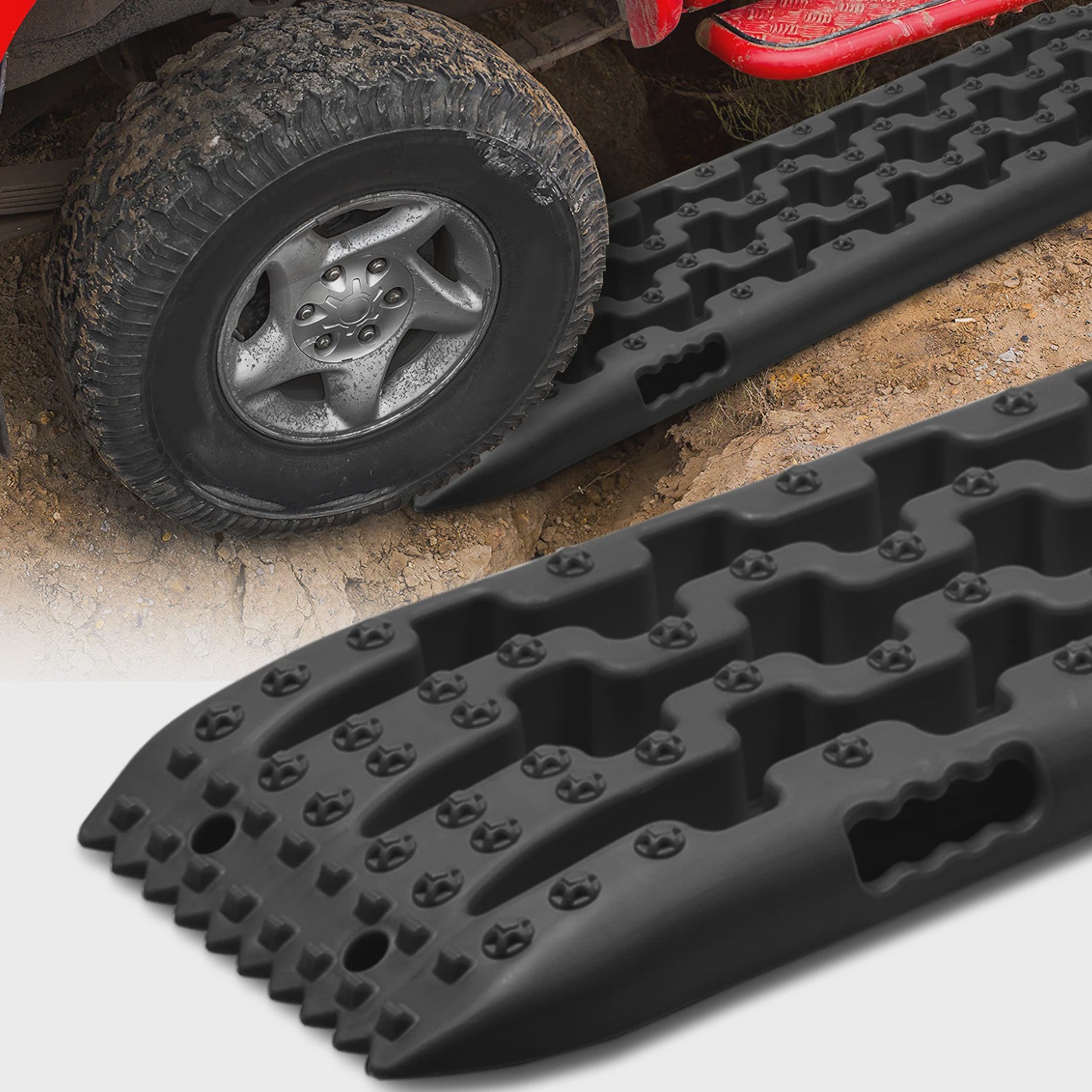 Set van 2 Traction Boards - Offroad Hulpstukken voor Modder, Zand en Sneeuw