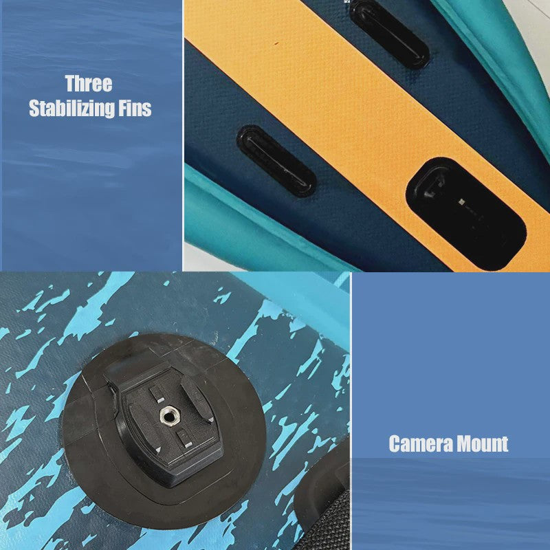 SEA BEAST 335CM Opblaasbare Vis Kajak - Complete Set met Stoel