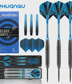 Professionele Dartset 20g met Opbergdoos en Extra Accessoires - Zwart, Rood, Blauw