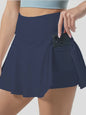 Sportieve Tennisrok met Hoge Taille, Ingebouwde Zak en Sneldrogend Materiaal - Perfect voor Fitness & Hardlopen
