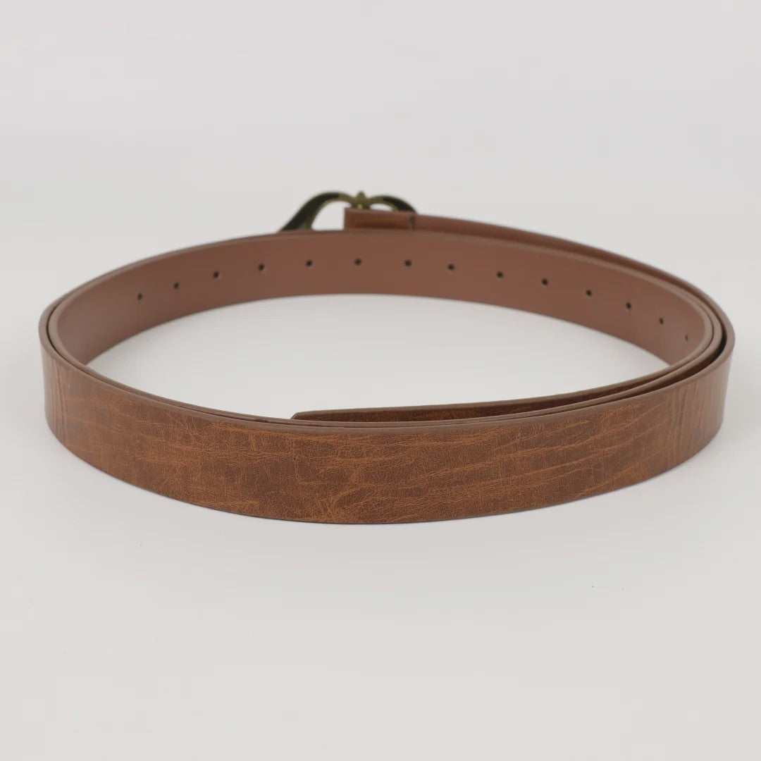Middeleeuwse Dubbele Zwaardholster Riem - Vintage PU Leer voor LARP, Cosplay & Halloween